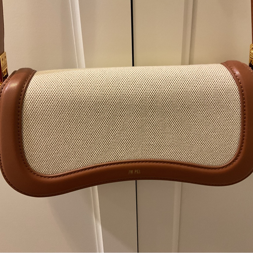 JW PEI Tan and Cream Crossbody Bag